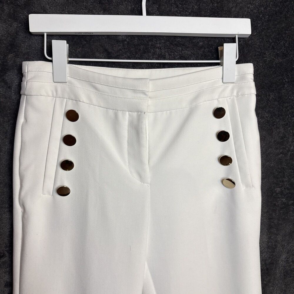 XOXO Pants Womens 3/4 Sailor Retro Style Wide Leg Flare Stretch Lined Essential - Picture 3 of 11